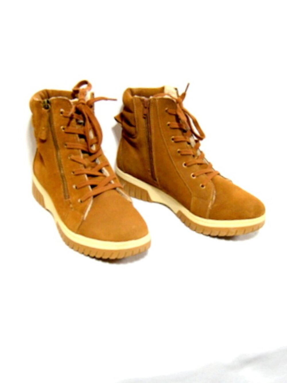 White Mountain Women's Tan Suede Go Getter Hiking Boots – Size: 11 M